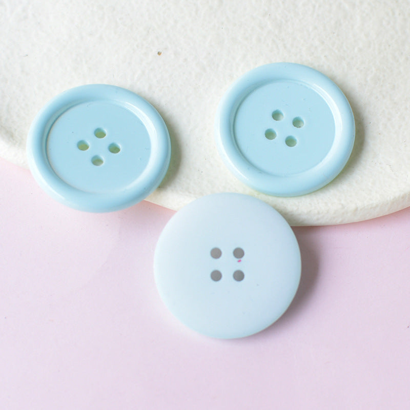 4-Hole Solid Color Button  2.3 cm (  0.9 inch)  ( 3/6pcs)