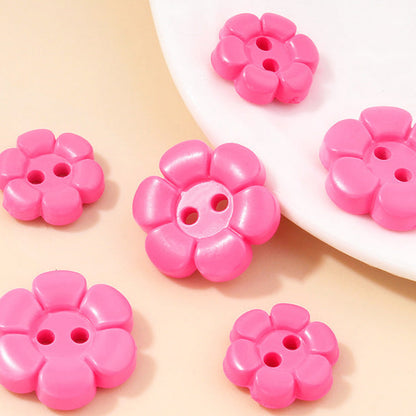 2-Hole Colorful Flower Button 1.5 cm (0.6 inch) (2/11 pcs)