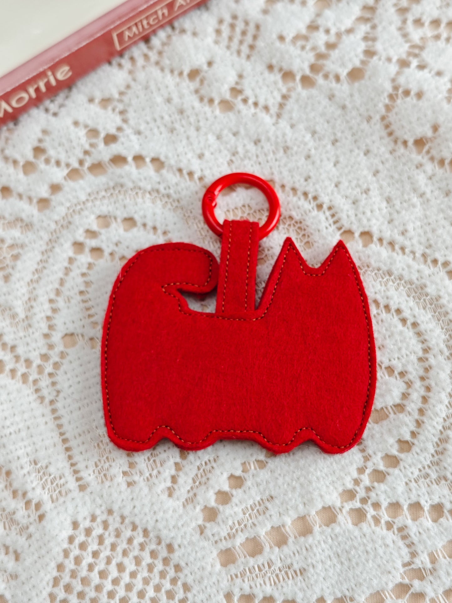 Cute Kitten Felt Ornament - Handmade Cat Hanging Decor   A09
