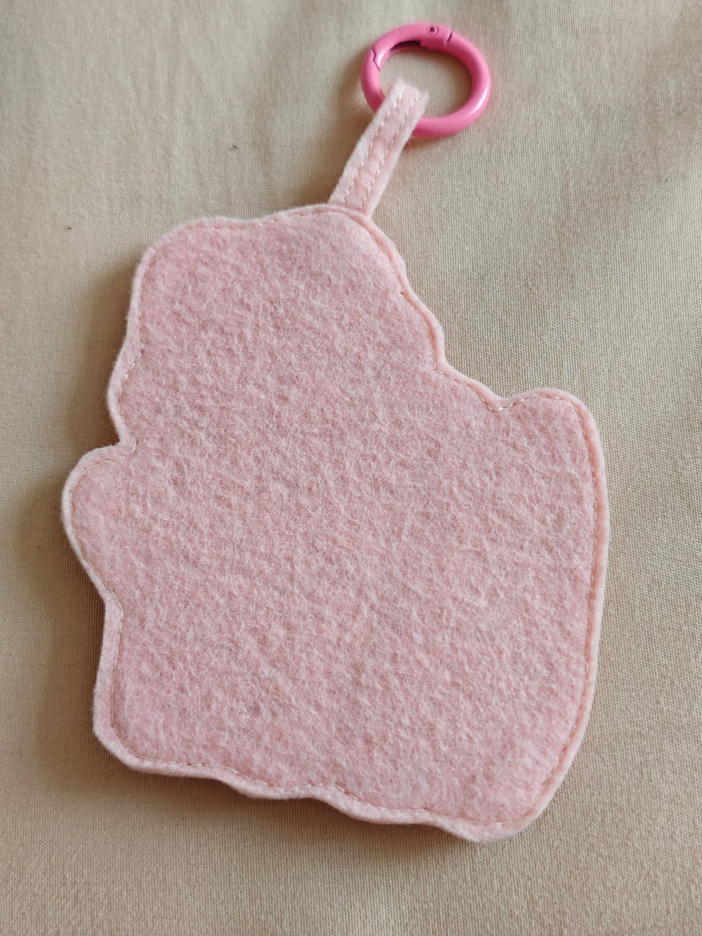 Cute Kitten Felt Ornament - Handmade Cat Hanging Decor E31
