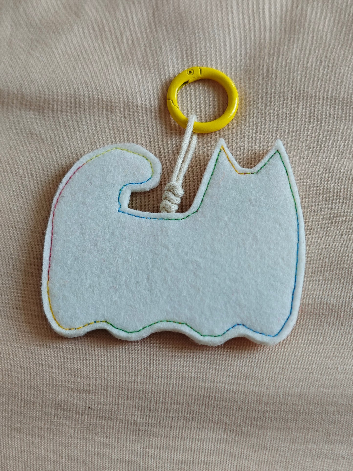 Cute Kitten Felt Ornament - Handmade Cat Hanging Decor E08