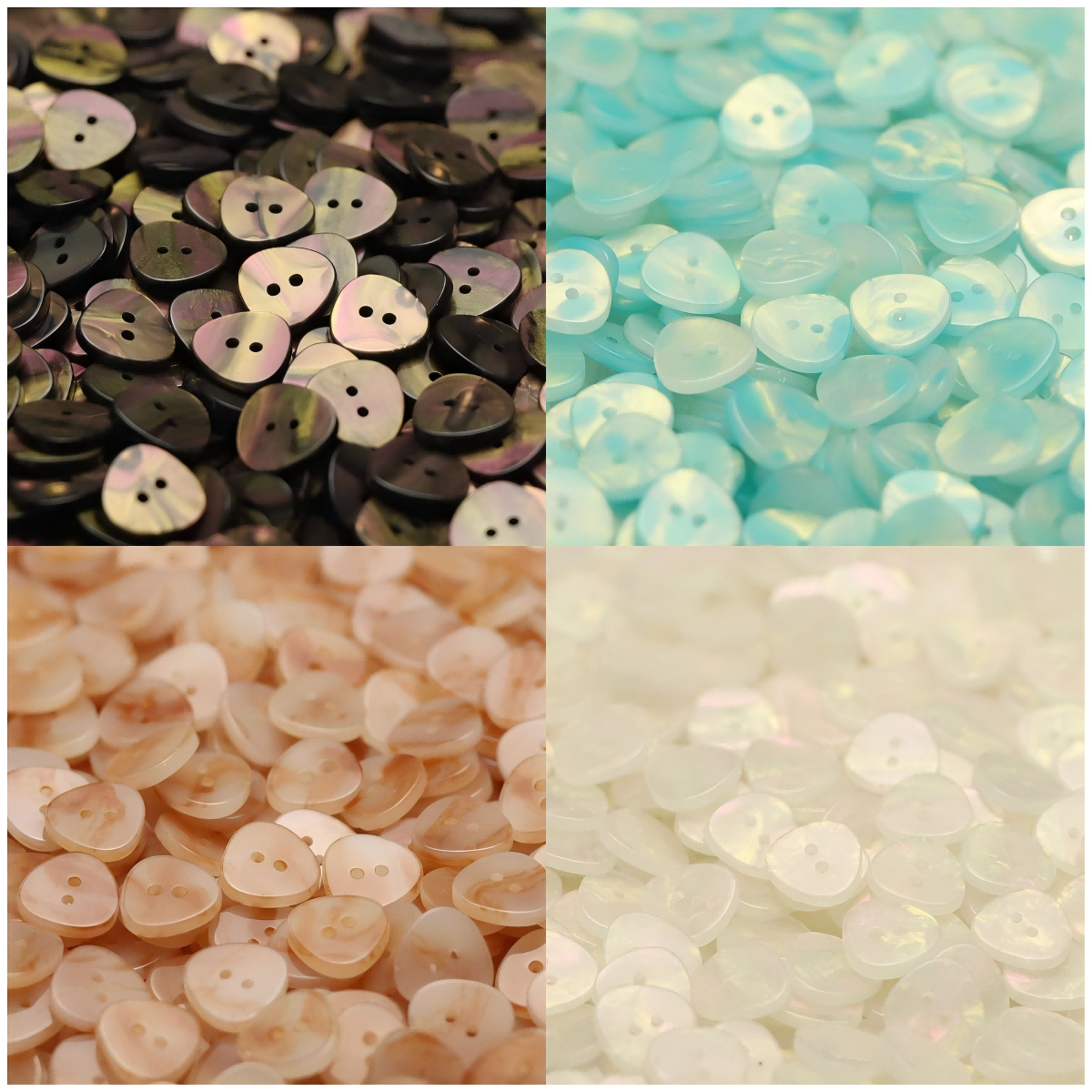 2-Hole Triangle Button  1.25CM ( 0.5 inch)（5 PCS）