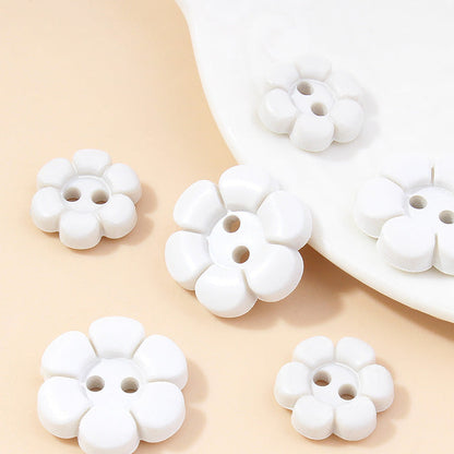 2-Hole Colorful Flower Button 1.5 cm (0.6 inch) (2/11 pcs)